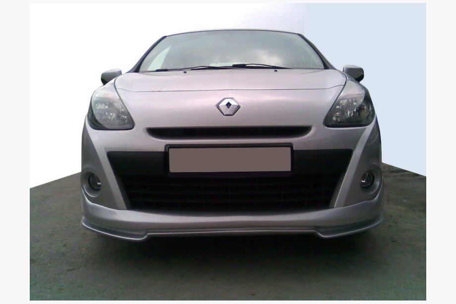 Renault Clio III 2005–2012 Priekšējā bampera lūpas uzlika V2 (krāsošanai) Image