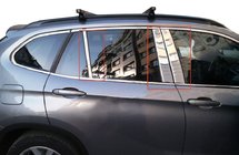 BMW X1 E84 2009–2015 Durvju statņu līstes (nerūsējošais tērauds) 6 gab. foto 1