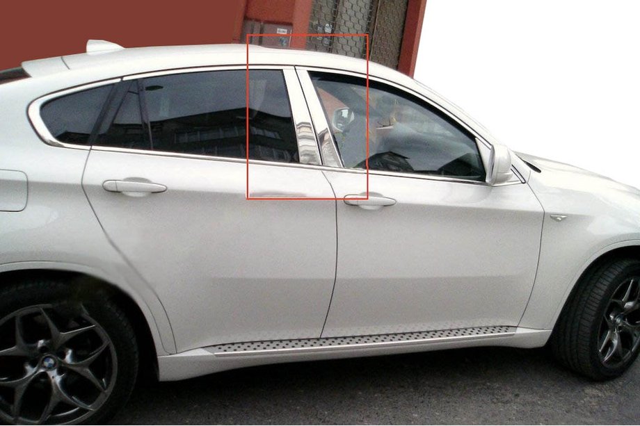 BMW X6 E71 2008–2014 Durvju statņu uzlikas (nerūsējošais tērauds) Image
