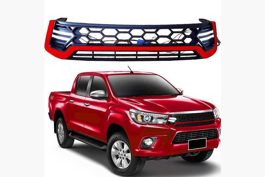 Toyota Hilux 2015– Priekšējā radiatora reste ar LED Image