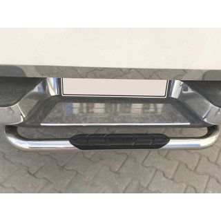 Aizmugurējais aizsargstienis Omsa (nerūsējošais tērauds) Nissan Navara/NP300 2016–