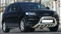 Audi Q7 2005–2015 Priekšējais kengurins (nerūsējošais tērauds) Ø60 mm foto 1