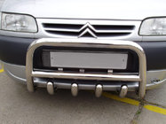 Peugeot Partner 1996–2008 Priekšējais aizsargstienis (kengurins) QT006 (nerūsējošais tērauds) 51 mm foto 1