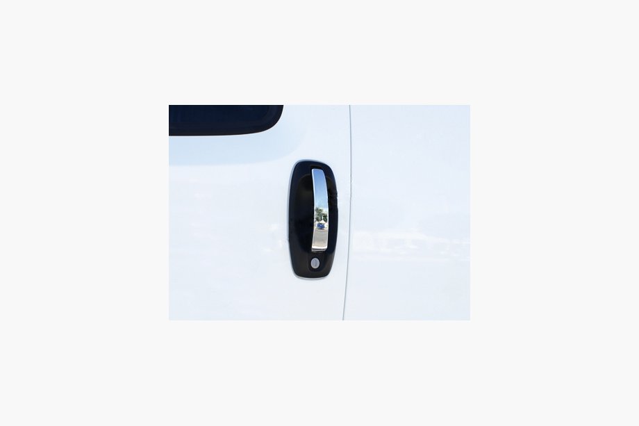 Fiat Fiorino/Qubo 2008–2024 Hroma uzliku komplekts durvju rokturiem (5 uzlikas, nerūsējošais tērauds) Image