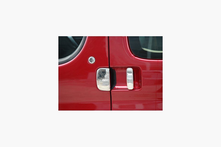 Peugeot Partner 1996–2008 Durvju rokturu uzlikas (nerūsējošais tērauds) 5 durvīm Foto 1