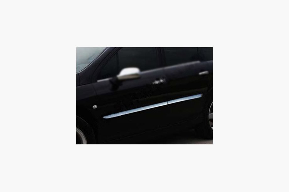 Peugeot 407 2004–2011 IZPĀRDOŠANA !!! Durvju moldingi (4 gab., nerūsējošais tērauds) Image