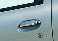 Renault Megane I 1996–2004 Durvju rokturu uzlikas (4 gab., nerūsējošais tērauds) 4 gab., Carmos – turku tērauds foto 1
