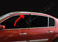 Renault Megane III 2009–2016 Logu augšējās apdares līstes (HB, 6 gab., nerūsējošais tērauds) foto 2