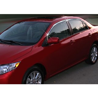 Logu augšējās apdares līstes (4 gab., nerūsējošais tērauds) Toyota Corolla 2007–2013 foto 2