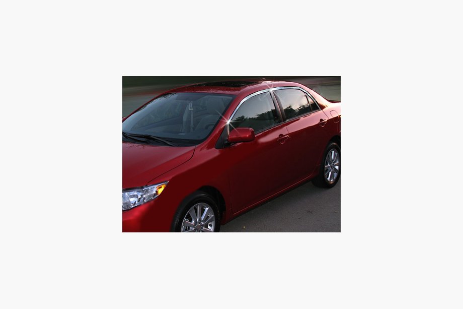 Toyota Corolla 2007–2013 Logu augšējās apdares līstes (4 gab., nerūsējošais tērauds) Foto 2