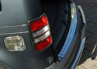 Volkswagen Caddy 2004–2010 Taisna aizmugurējā bampera uzlika (Omsa, nerūsējošais tērauds) Matēta foto 2