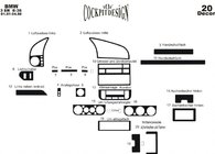 BMW 3. sērija E36 1990–2000 Paneļa uzlikas Titāns foto 4