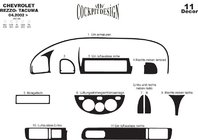 Chevrolet Tacuma/Rezzo 2000–2008 Salona apdares uzlikas Alumīnijs foto 2