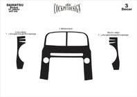 Daihatsu Sirion 2005–2015 Paneļa uzlikas Alumīnijs foto 3