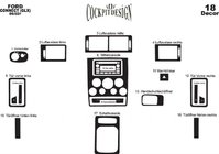 Ford Connect 2002–2006 Instrumentu paneļa uzlikas Titāns foto 6