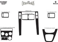 Hyundai Tucson JM 2004– Paneļa uzlikas (sortimentā) Alumīnijs foto 5