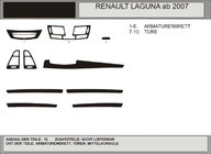 Renault Laguna 2007–2015 Paneļa uzlikas (Hartman, Polija) Alumīnijs foto 1