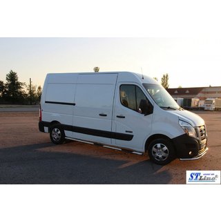 Sānu sliekšņu caurules BB002 (2 gab., nerūsējošais tērauds) Opel Movano 2010–2021 foto 2