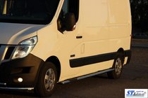 Nissan NV400 2010–2024 Sānu sliekšņu caurules BB002 (2 gab., nerūsējošais tērauds) foto 10
