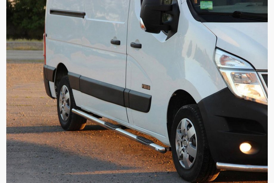 Renault Master 2011–2023 Sānu sliekšņu caurules BB002 (2 gab., nerūsējošais tērauds) Image