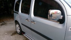 Renault Kangoo 2008–2020 Ārējās logu apmales (4 gab., nerūsējošais tērauds) 2 gab., Carmos – Turcijas nerūsējošais tērauds foto 1