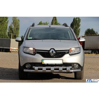 Priekšējā aizsargstanga ST015 (nerūsējošais tērauds) foto 2