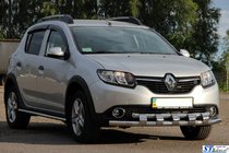 Dacia Sandero 2013–2020 Priekšējā aizsargstanga ST015 (nerūsējošais tērauds) foto 3