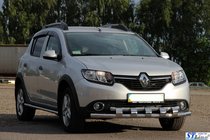 Dacia Sandero 2013–2020 Priekšējā aizsargstanga ST015 (nerūsējošais tērauds) foto 4