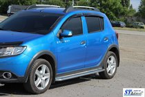 Renault Sandero 2013–2022 Sānu pakāpieni KB001 (nerūsējošais tērauds) foto 2