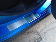 Renault Sandero 2013–2022 Sliekšņu uzlikas Nataniko (4 gab., nerūsējošais tērauds) Standarta - Lohmann līmlente, 0,5 mm foto 3