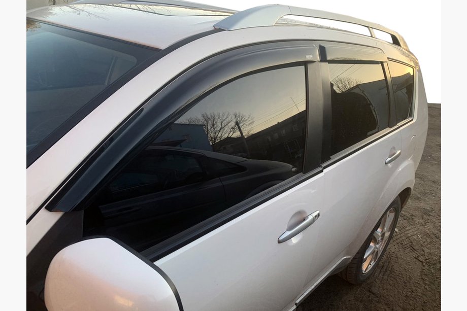 Mitsubishi Outlander 2006–2012 Logu vēja deflektori (4 gab., Niken) Image