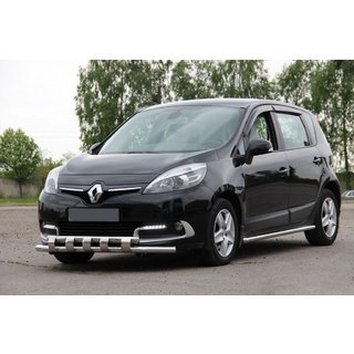 Priekšējā aizsargstanga ST015 (nerūsējošais tērauds) Renault Scenic/Grand 2009–2016 foto 1
