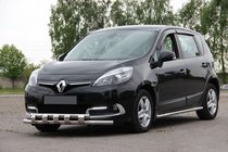 Renault Scenic/Grand 2009–2016 Priekšējā aizsargstanga ST015 (nerūsējošais tērauds) foto 1