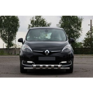 Priekšējā aizsargstanga ST015 (nerūsējošais tērauds) Renault Scenic/Grand 2009–2016 foto 3
