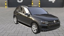 Volkswagen Touareg 2010–2018 Sānu pakāpieni Tayga Grey (2 gab., alumīnijs) foto 2