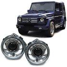 Mercedes G class W463 1990–2018 Priekšējie lukturi (mazais tips, 1989-2006) foto 1