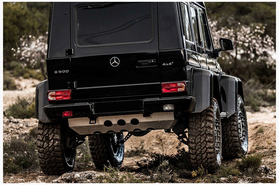 Mercedes G class W463 1990–2018 Aizmugurējā bampera aizsargs (degvielas tvertnes) Image