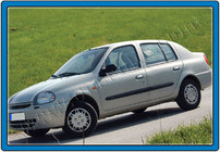 Renault Clio II 1998–2005 Durvju rokturu uzlikas (nerūsējošais tērauds) 4 gab., OmsaLine – itāļu nerūsējošais tērauds foto 2