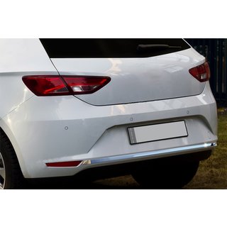 Aizmugurējā bampera malas uzlika (nerūsējošais tērauds) Seat Leon 2013–2020 foto 1