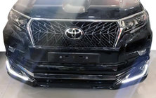 Toyota Land Cruiser Prado 150 2009–2023 Priekšējā un aizmugurējā bufera uzlikas Modelista V3-LED (2017-) Balta krāsa foto 4