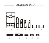 Lada Priora 2007–2018 Paneļa uzlikas (Hartman) Zils foto 1