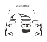 Chevrolet Niva 1998–2020 Paneļa uzlikas (Hartman) Riekstkoks foto 1