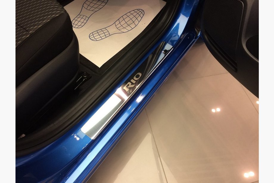 Kia Rio 2005–2011 Durvju sliekšņu uzlikas Natanika Standard (4 gab., nerūs. tērauds) Image