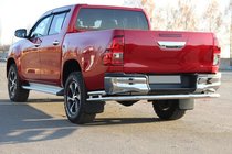 Toyota Hilux 2015– Aizmugurējais aizsargstienis AK005-2 (nerūsējošais tērauds) foto 4
