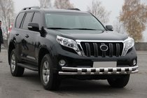 Toyota Land Cruiser Prado 150 2009–2023 Priekšējais aizsargstienis ST016-2 (nerūsējošais tērauds) foto 3