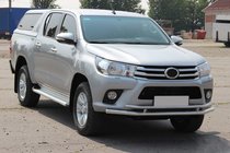 Toyota Hilux 2015– Priekšējais aizsargstienis ST018 (nerūsējošais tērauds) foto 2