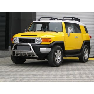 Priekšējais bullbar WT003 (nerūsējošais tērauds) Toyota FJ Cruiser 2006–2022 foto 2