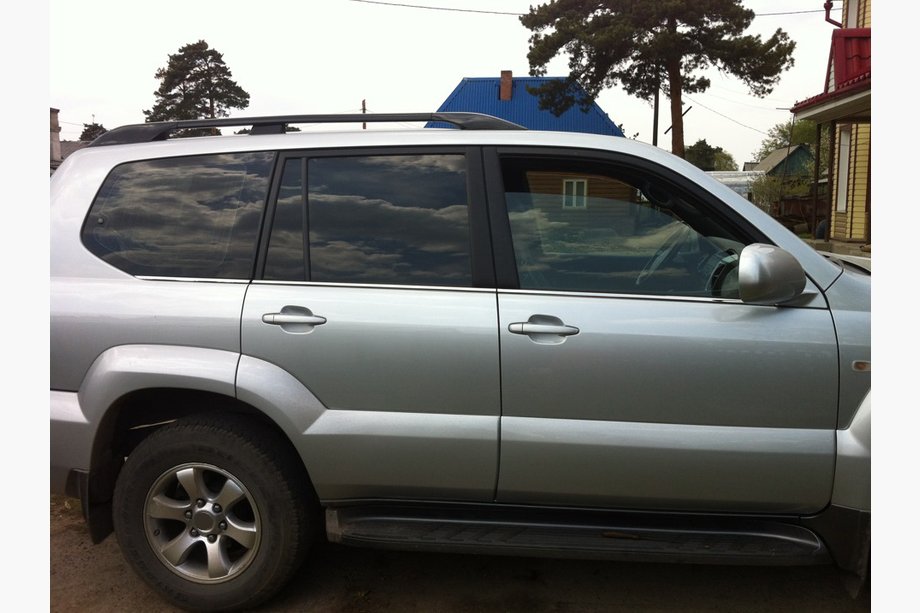 Toyota Land Cruiser Prado 120 2002–2009 Ārējās logu apdares līstes (6 gab., nerūsējošais tērauds) Foto 4