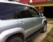 Toyota Land Cruiser Prado 120 2002–2009 Ārējās logu apdares līstes (6 gab., nerūsējošais tērauds) Carmos - turku teras foto 2