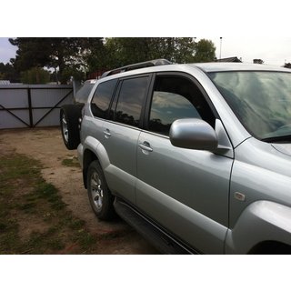 Ārējās logu apdares līstes (6 gab., nerūsējošais tērauds) Toyota Land Cruiser Prado 120 2002–2009 foto 3